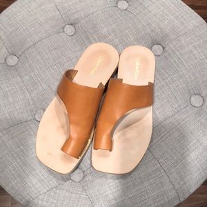 Calvin Klein tan sandals